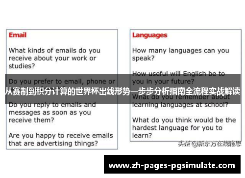 从赛制到积分计算的世界杯出线形势一步步分析指南全流程实战解读